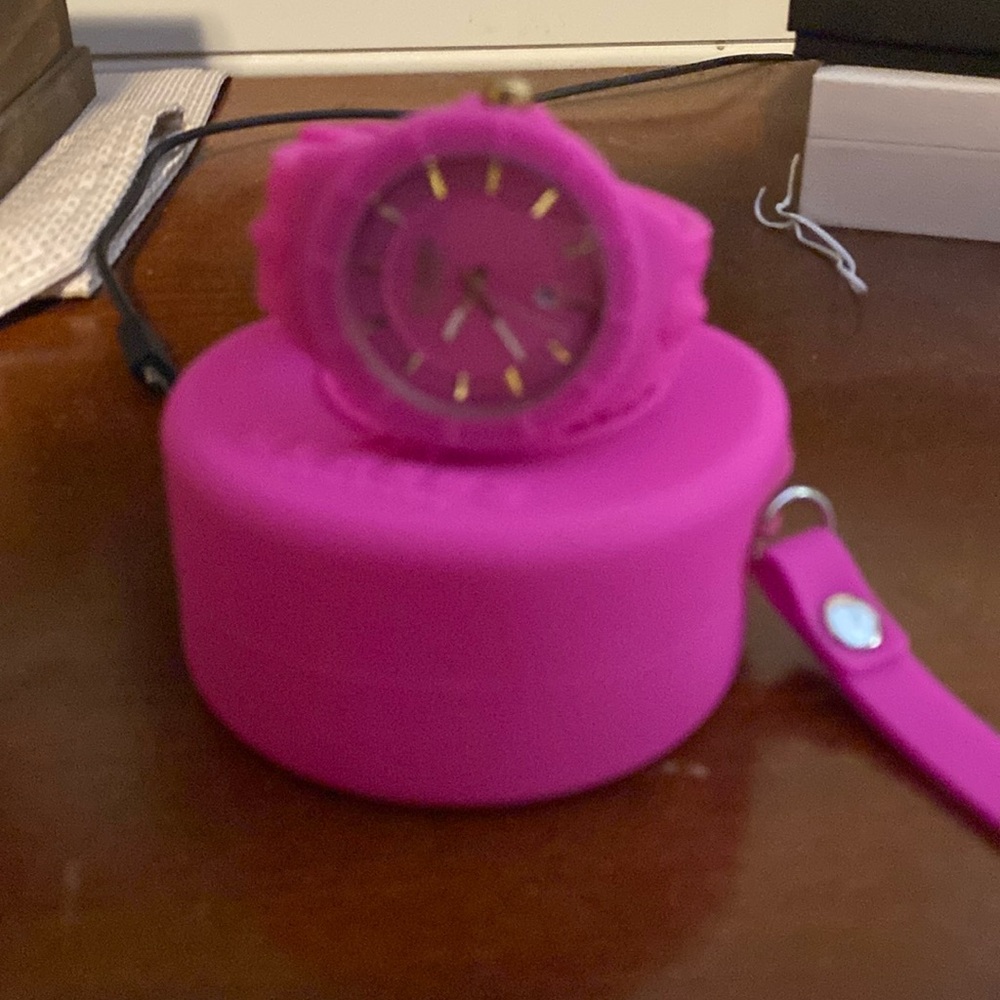Versace hot pink ladies watch